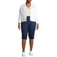 thumbnail image 3 of Just My Size Women's Plus Size 2 pocket Printed Pull on Capri Pant, 3 of 6