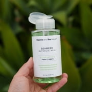Vitamins and Sea Beauty Seaweed & Glycolic Acid Exfoliating Face Toner, for All Skin Types, 8 fl oz