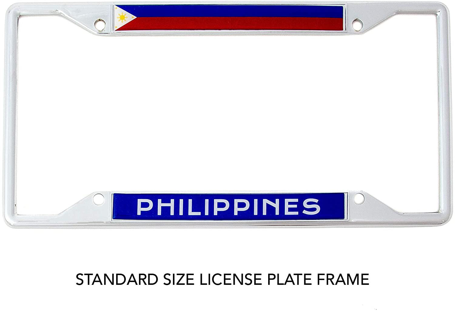 Desert Cactus Country of Philippines I Heart Love License Plate Frame for Front Back of Car Vehicle Truck 