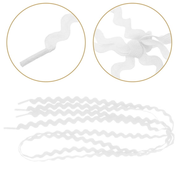LOLIPPYY 1 Pair White Shoelaces For Adults Durable For Sneakers