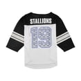 thumbnail image 2 of G-III Sports Boys Stallions #19 Jersey, Blanco, XL, 2 of 2