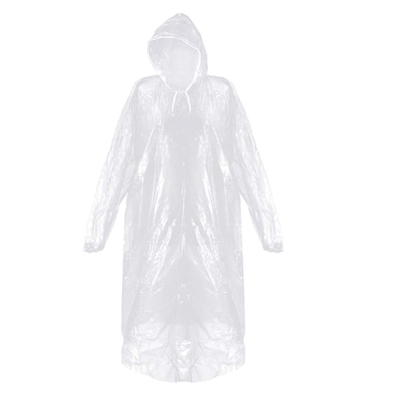 Family Rain Ponchos With and Secure Convenient for Adults Outdoor Disposable PE Material