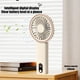 thumbnail image 4 of Ventilador con pantalla digital recargable de cuatro velocidades con cuerda para colgar - Amarillo, 4 of 8