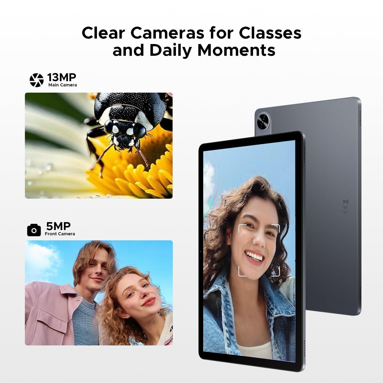 Aorlym P11 Pro 11 inch Tablet with Android 16 & Gemini AI, 48GB RAM+128GB ROM/2TB, T7250 Octa-Core, 8800mAh/18W, 120Hz, 5MP+13MP, GPS, FM, Face ID,OTG,5G WiFi, Tablets with Keyboard Stylus