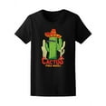 thumbnail image 2 of Cactus Drawing With Mexican Hat T-Shirt Women -Image by Shutterstock, Female x-Large, 2 of 4