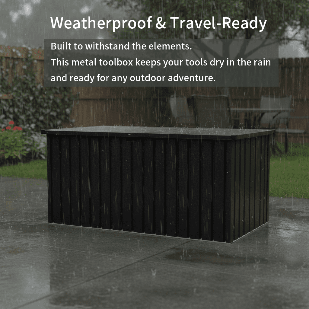 Outdoor Metal Storage Box, Medium
