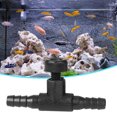 thumbnail image 4 of ABS Tee Connector, Fish Tank Tee Connector, Black Valve Fish Oxygen Pump Fish Tank for Aquarium, 4 of 7