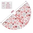 thumbnail image 3 of Yiaed Hand Drawn Hearts Print Christmas Tree Skirt , Tree SkirtsTree Mat for Christmas Winter Holiday Indoor Decorations-36", 3 of 7