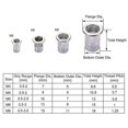 thumbnail image 4 of 60 Pieces 304 Stainless Steel M6 Rivet Nut Flat Head Blind Nut Threaded Rivet Rivet Nut For Threaded Insert Pliers, 4 of 5