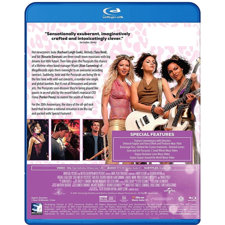 Mill Creek Entertainment, Movies DVD, Josie and the Pussycats 20th