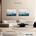 thumbnail image 4 of Elephant Stock Japanese Mountain Landscape Abstract Wall Art - Horizontal Canvas Wall Art - Hallway Wall Decor - Abstract Canvas - Blue And White Decor - 48" x 32", 4 of 8