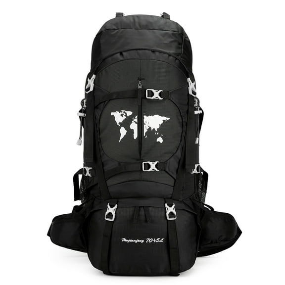 Climbing Bag, Professional Outdoor Large Capacity Backpack, Men's And Women's Hiking Off-road Backpack With Bracket, Travel Camping Backpack,Green