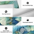 thumbnail image 6 of Teal Blue Leaves Outdoor Rug for Patio/Deck/Porch, Non-Slip Large Area Rug 6 x 9 Ft, Modern Abstract Art Botanical Indoor Outdoor Rugs Washable Area Rugs, Reversible Camping Rug Carpet Runner, 6 of 8