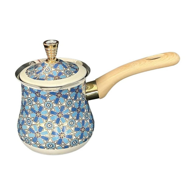 simhoa Cafetière Arabe avec Bec Verseur Poignée Résistante à la Chaleur Érable Multifonction 550 ml