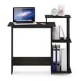 thumbnail image 4 of Furinno Efficient 29-Inch Black Computer Desk with Side Shelves, Gaming Desk with 3 Open Shelves, Home Office Desk, for Home Office, Study Room, Dorm, Bedroom, Black Espresso, 4 of 5