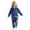 B-Blue170, variant on JAJAHO Girls Flannel Fluffy Pajama Cute Print Long Sleeve Button Down Sleepwear 2 Piece Pjs For Kids 18M-13Y