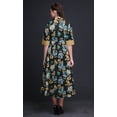 thumbnail image 3 of Bimba Floral Printed Front Slit Sleeveless Summer Spring Long Women BeachÂ&nbsp;Dress-Large, 3 of 5
