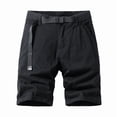 thumbnail image 6 of Men's Cotton Chino Shorts with Built-In Belt, 7"/9" Inseam Casual Golf Short Pants, Summer Vacation Straight Fit Bermuda Shorts, 6 of 7