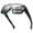 Black/Silver Mirrored Lens, variant on Men's Oversized Flat Top Fit-over Sunglasses Black