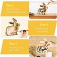 thumbnail image 2 of Easter Wooden Cute Shape Desktop Decoration With Animal Design, Money Bank Function And Natural Wood For Home Desk, Shelf Display And Kids' Room Decor, 2 of 3