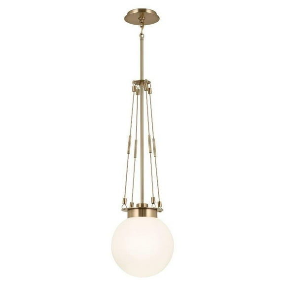 1 Light Pendant-33.25 inches Tall and 10.5 inches Wide-Champagne Bronze Finish Bailey Street Home 147-Bel-5016870