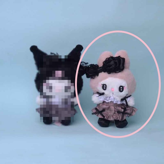 Muñeco de peluche de dibujos animados de Sanrios, juguete Kawaii My Melody, Kuromi, Cinnamoroll, Kt, gato, Purin, perro, peluche, lindo, colgante de peluche, 10cm