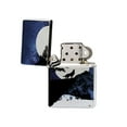 thumbnail image 2 of KuzmarK Silver Windproof Flip Top Lighter -  Wolf Full Moon Stars, 2 of 2