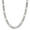 thumbnail image 4 of Large Figaro Chain Necklace in .925 Sterling Silver, 4 of 5