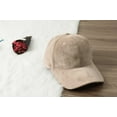 thumbnail image 3 of Gorra de béisbol de terciopelo de estilo clásico para mujer, de invierno y otoño, ajustable, deportiva y a la moda, 3 of 4