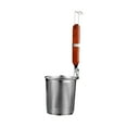 thumbnail image 1 of keepw Safe And Reliable Stainless Steel Food Strainer Enjoy Cooking Wooden Handle red 1Set, 1 of 6