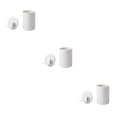 thumbnail image 3 of Bearachild Soporte para cepillo de para colgar en la pared, estante de almacenamiento para baño, organizador de de inodoro, blanco Type1 NO1, 3 of 6