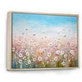thumbnail image 2 of Designart "Meadow Abundance Of Wildflowers I" Flower Field Floater Framed Wall Art Prints, 2 of 5