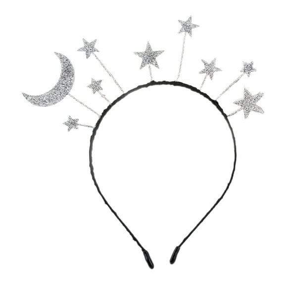Adult LOVE Letter/ Moon/ Star Shape Headband New Year Party Festival Hair Hoop for Performances Unisex Headpiece