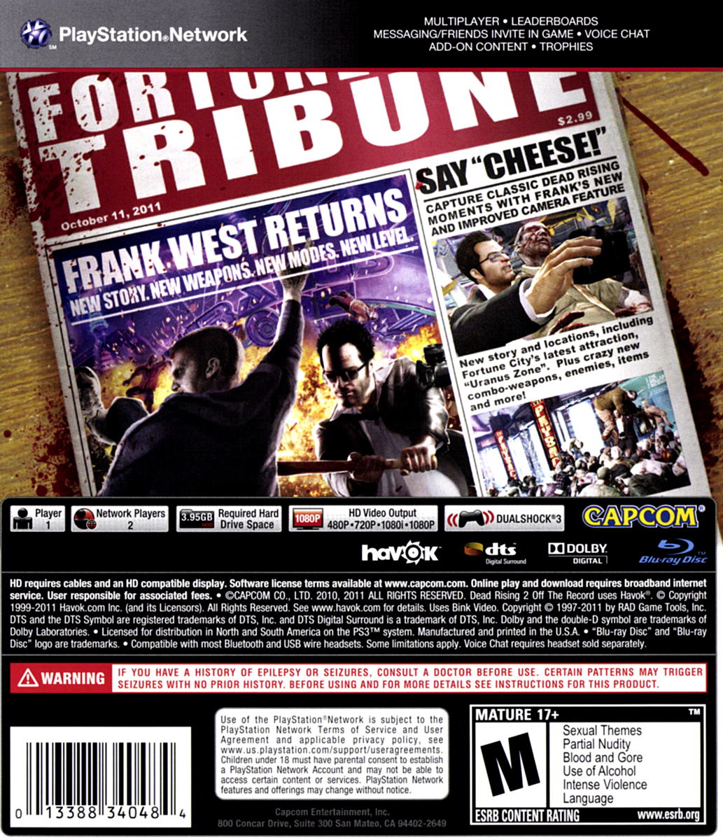 DEAD RISING II OFF RECORD - image 2 of 7