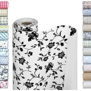 Smart Design Shelf Liner Bonded Grip - 18 Inch x 5 Feet - Non Adhesive, Strong Grip Bottom, Easy Clean Drawer and Cabinet Protector - Home and Kitchen - Wisteria Black