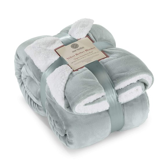 Manta Genteele Sherpa supersuave, reversible, 230 x 230 cm
