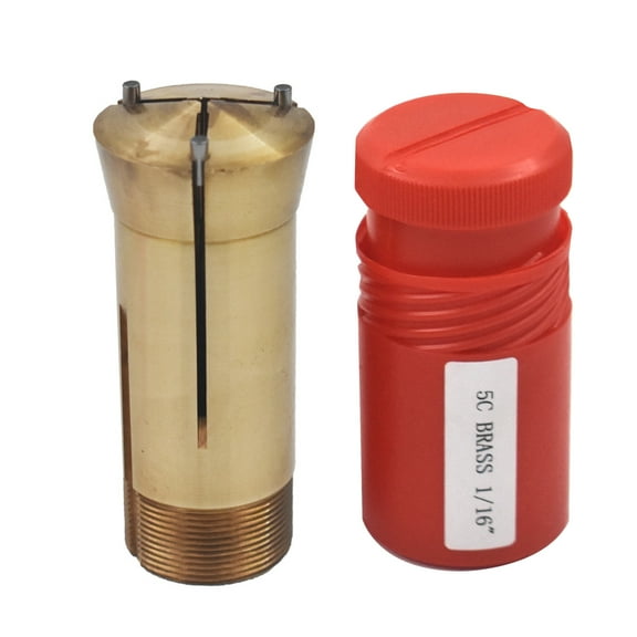 findmall 5c Emergency Brass Collet 1/16" (.0625) Lathe Milling Holder