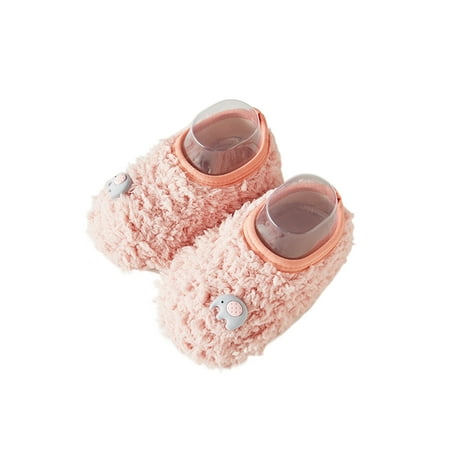 

Avamo Kids Lightweight Sock Slippers Knit Home Shoes Indoor Soft Socks Pink Elephant 9C-10C