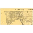 thumbnail image 3 of Historic County Map - Spokane Indian Reservation - Manning 1910 - 23 x 45.07 - Vintage Wall Art, 3 of 5