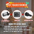 thumbnail image 4 of ADEN-5V1A Class 2 Power Supply Replacement Model JT-DC050V1000-C LED Transformer IP44 LED Light Controller Low Voltage Transformer for Christmas String Light Inflatable Device (5V5W 1PC), 4 of 4