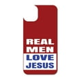 thumbnail image 3 of DistinctInk Custom SKIN / DECAL compatible with OtterBox Symmetry for iPhone 11 Pro (5.8" Screen) - Red Blue Real Men Love Jesus - Show Your Love of Christ, 3 of 5