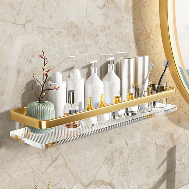 Floating Shelf Wall Mounted Wall Mounted Storage Shelf for Kitchen Bathroom Aureate 50cm
