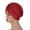 Wine, variant on Turbans for Women Fashion Solid Beading Hat Ruffle Beanie Turban Wrap Cap Red,Women
