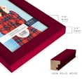 thumbnail image 4 of Wexford Home Textured 3.5" x 5" Red Picture Frame (Set of 6), 4 of 6
