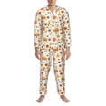 thumbnail image 3 of Hirioo Autumn for Men's Pajama Sets 2 Piece Pjs Men's Long-Sleeved Pajama Set Button Down Sleepwear,S-XXL-X-Large, 3 of 7