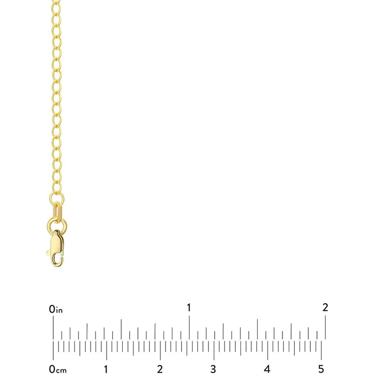  White Gold 14K, Rope Chain Extender, 2or 3 Length Priced  Individually Findings (3 inches) : Clothing, Shoes & Jewelry