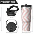 thumbnail image 4 of Modern 30oz Handheld Travel Tumbler with Handle – Double Wall Stainless Steel Insulated Cup, Flip Straw Lid, Leak-Proof & BPA-Free for Hot and Cold Drinks – Durable Coffee & Juice Mug Black, 4 of 7