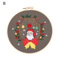 thumbnail image 1 of Farfi 1 juego de entrada de bordado juego multifuncional de bordado de patrones exquisitos DIY juego de costura cruzada de patrones navideños, 1 of 5