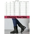 thumbnail image 7 of Women's Extra Wide Width Ankle Boots True Plus Size Wide Foot Low Heeled Slouchy Booties Comfort Riding Combat Rivet Short Boots for Women., 7 of 7