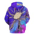 thumbnail image 3 of Golden Splash on Purple Blue Canvas 3d Sweatshirts Hoodie Fashion Casual Personality Men's Women Street Hoodie Pullovers Long Sleeve Comfortable Top, 3 of 6